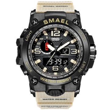 SMAEL Fashion Sport Watch Men Alarm Clock Camouflage