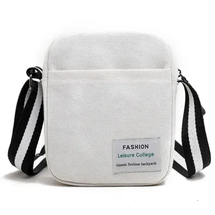 Promotion plain travel single shoulder crossbody bag messenger satchel bag for men