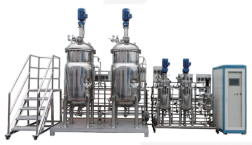 Tiga tahap mekanik pengadukan sistem tangki fermentasi cair stainless steel