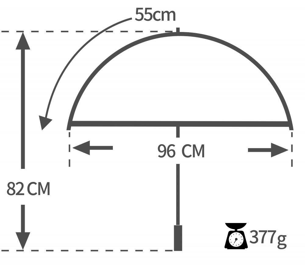 Spec 55cm 16ribs Auto Open Women S Straight Umbrella