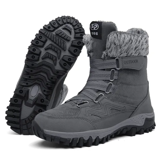 Autumn and Winter Outdoor Snow Boots with Velvet