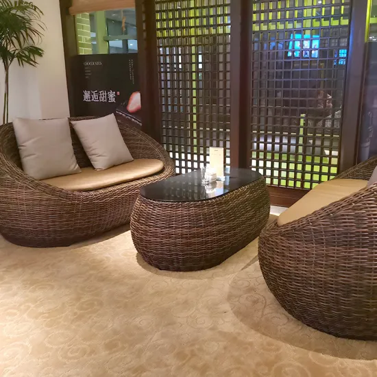 Outdoor Garden Rattan Coffee Garden Table Combination