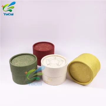 Factory sale coated round cylinder kraft paper box, custom printed cigarette paper tubes packaging