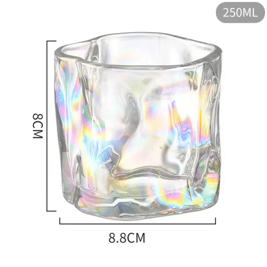 New glass Colorful twister cup Simple high appearance level Glass of wine Drink cup Glass for home use