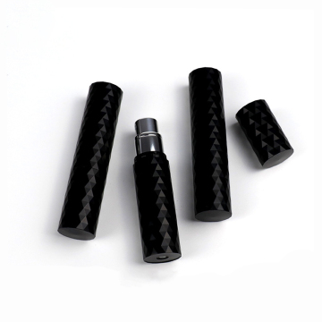 Black Round Refillable Perfume Bottle with Fine Mist Atomizer