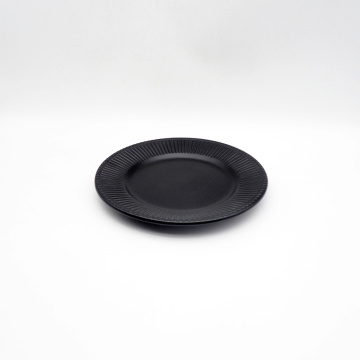 Японский стиль массовый сплошной цветовой миски черная керамическая миска