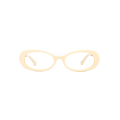 Ucuz Şık Oval Şekar Tam Jant Gözlükleri Çerçeveler Asetat Gözlük
