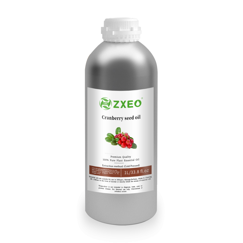 Extrato de planta a granel 1L de óleo de semente de cranberry para cuidados com a pele de aromaterapia em casa