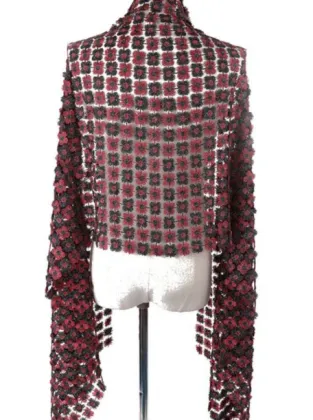 Spring & Summer Style: Explore the Latest Plum Embroidery Net Shawl Trends