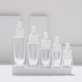 Clear Transparent Glass Square Dropper Bottle