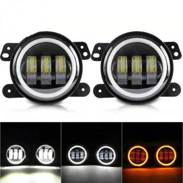 4x4 Accesorios Luz de niebla para Jeep Wrangler JK JL 2007-2018