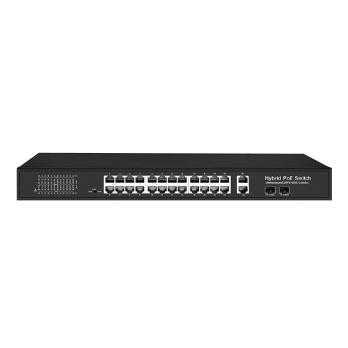24ports 1000 Мбит / с Ethernet Switch, 2 Uplink и SFP