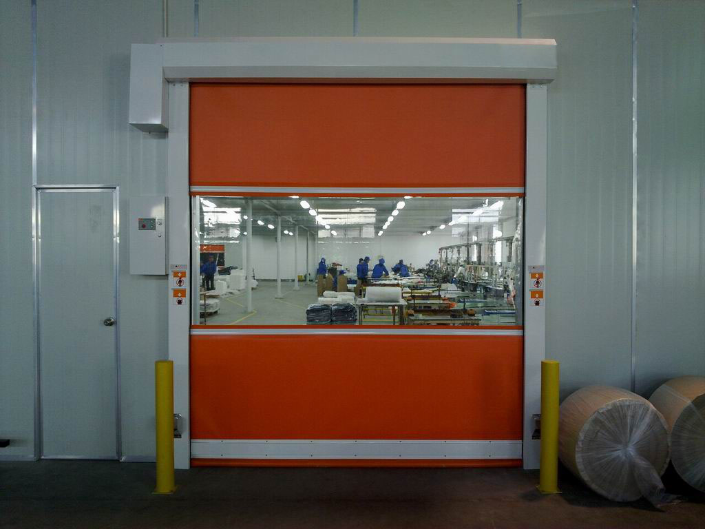 PVC Fast Remote Control Rolling up Doors