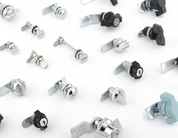 Turn the tongue lock on the cabinet lock