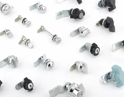 Turn the tongue lock on the cabinet lock