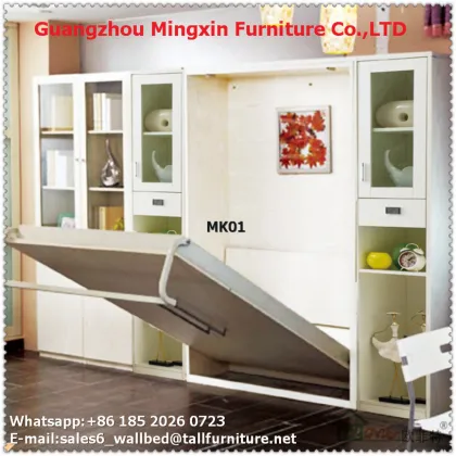 MFC high quality china wall bed murphy bed frame royal style bed
