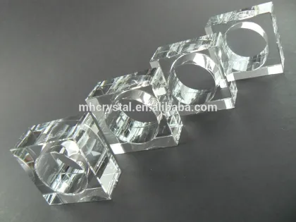Square napkin rings Crystal MH-00170B