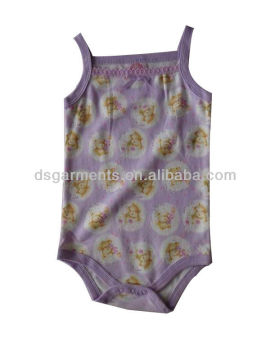 2013 newfashion printed summer rompers vest baby clothing