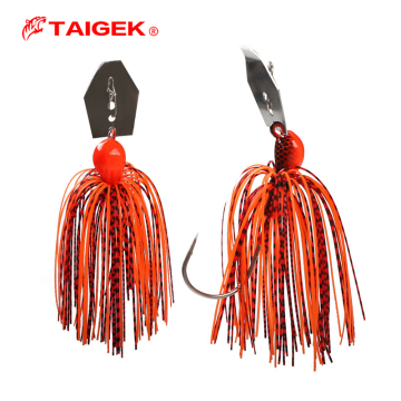 TAIGEK 10g 14g Chatterbait Lure for Bass Fishing