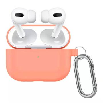 Neueste Silikon -Weichkoffer für Airpods Pro mit Tragehaken und Farbkasten