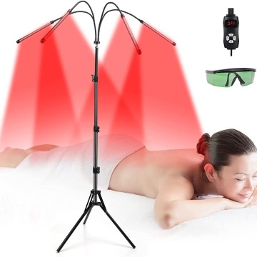 Lampada di terapia con luce rossa a quattro testa con perle a LED da 135 % per la salute e il benessere