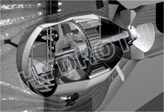 100kw Bulb Hydro Turbine , Low Head Water And Synchro Generator