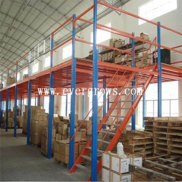 Cargo Storage Equipment Mezzanine Shelving For Industrial Warehouse Storage