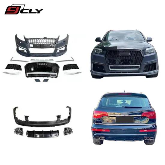 RSQ7 Style Front Bumper Kit for Audi Q7 (2007+) - Grille & Diffuser with Exhaust Tips