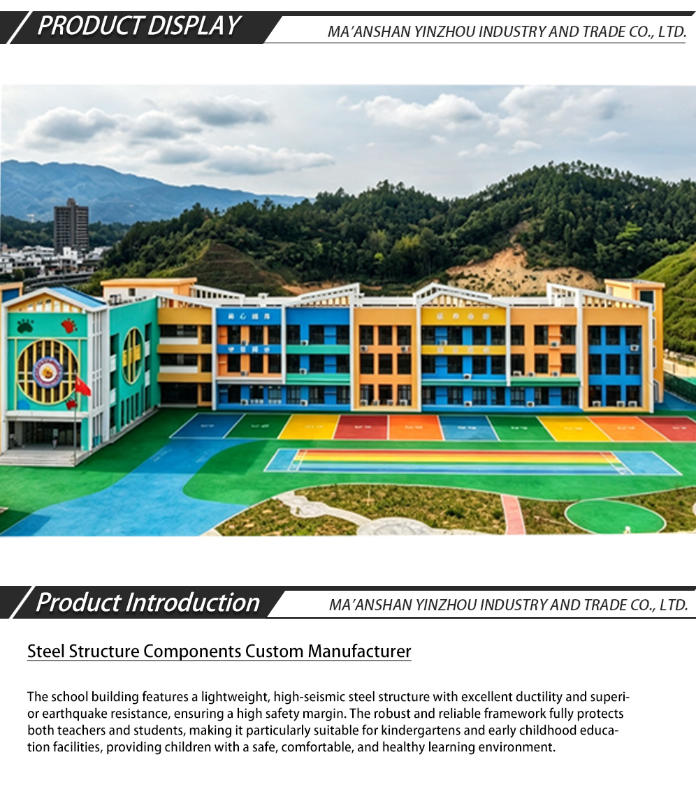 Steel Frame Kindergarten School Building-x