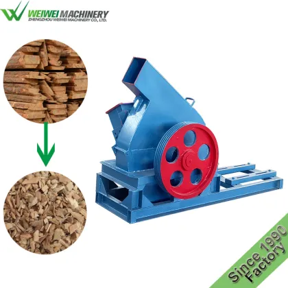Diesel wood shredder chipper wood chipper with engine