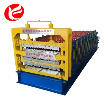 Three layers galvanized color steel roll forming machine
