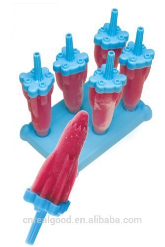 Set of 6 Rocket Ice Pops Molds