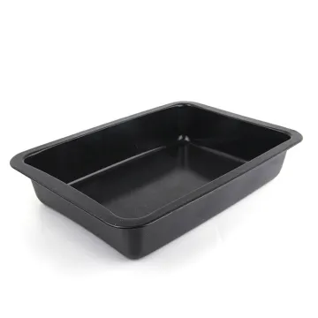 outdoor BBQ griddle Pizza turkey pan carbon Steel Black Enamel Roasting Pan baking Tray