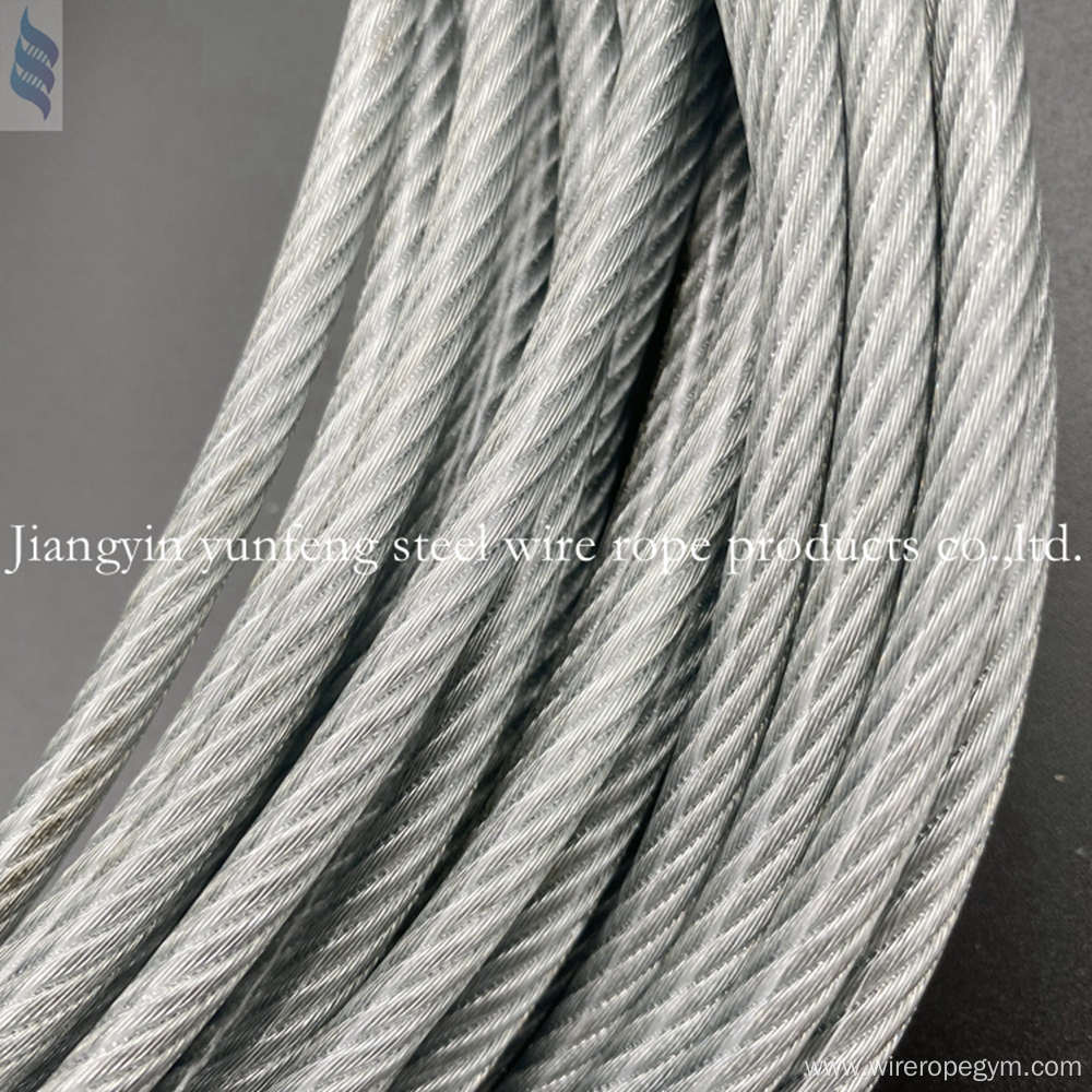 Steel wire rope for textile machine 6x19+8x7+1x19-4-5.5mm