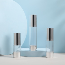 Airless Serum Bottles Luxury Electroplated Cosmetic Airless Pump Bottle 30ml Factory