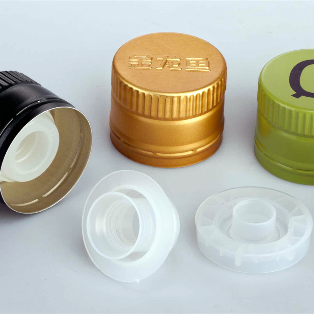 Aluminum bottle ROPP caps for Olive Oil