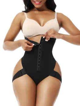 Corset Secret Women's Waist Trainer High Waist Tummy Control Panties Butt Lifter Shaper Thong with 2 Side Straps Underwear fajas