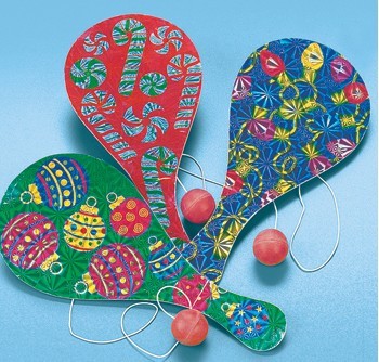Glitter Holiday Paddleball Games
