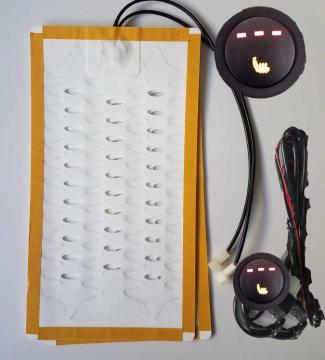 Car cover round switch 3-level car seat heating