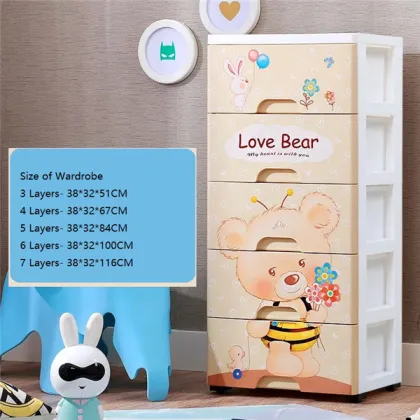 Storage Cabinet Moisture Proof Easy to Clean Wardrobe