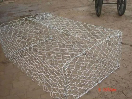 hexagonal river rock gabion basket