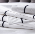 Sulaman Bed Linen Collection-White Navy