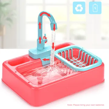 Simulated Electric Dishwasher Kid Kitchen Toy Set Pretend Play House Toys Sink Dish Washing Set Dishwasher Toys