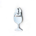 Hanging silver plated wine glass slices