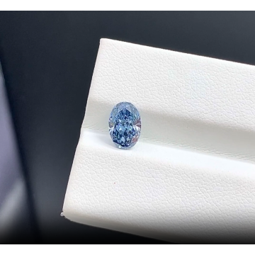 1.1CT Oval Fancy Intense Blue VS2 Diamond