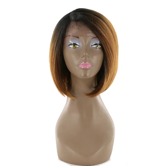 wholesale high quality color short wig synthetic hair extension for black women