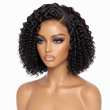 Curly Bob Lace Front Wig Human Hair