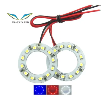 Car Angel Eye LED Ring Light - 40mm White Red Blue Daytime Running Light