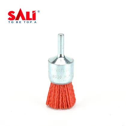 Red Nylon Shaft Polishing Brush for Drill Machines