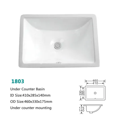 Competitive Price America Design Bathroom Sanitary Ware Counter Basin Sink Ready to Ship
